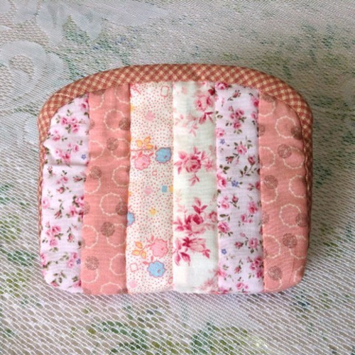 ハンドメイドポーチ Easy】How to make a cute zipper pouch / DIY / Sewing