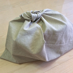 リネンコットンのあずま袋 エコバッグ Mサイズ 5枚目の画像