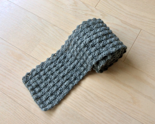 専用です♡handmade手編みマフラー№612.617.619.620 ミニ手編みマフラー(青) - MI-CHAN335'S GALLERY | minne byGMO