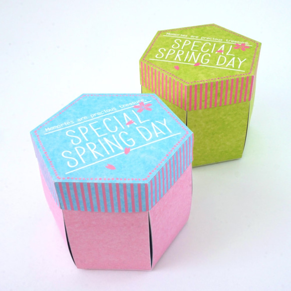 【最大６名まで】桜咲く 寄せ書きBOX（空色） 8枚目の画像