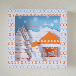 WHITE SNOW BOX・レトロポップカラー ＊２つの風景が楽しめる＊ 3枚目の画像