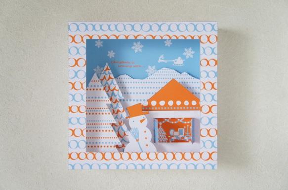 WHITE SNOW BOX・レトロポップカラー ＊２つの風景が楽しめる＊ 3枚目の画像