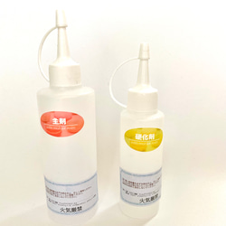 無臭&直射日光でも黄変ゼロ  汎用性中粘度レジン液100g6本　フラッシュ 無臭&屋外直射日光でも黄変ゼロ ほどよい高粘度レジン液100g6本