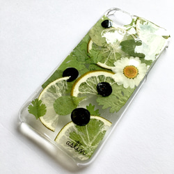綠葉沙拉設計壓花iPhone保護殼筆電型智慧型手機肩背可更換iPhone15 Pro 第3張的照片