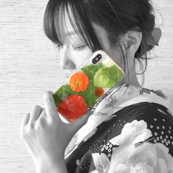 【九月限定】Hoozuki 壓花 iPhone 保護殼 筆記型智慧型手機肩背可更換 iPhone15 Pro 第8張的照片