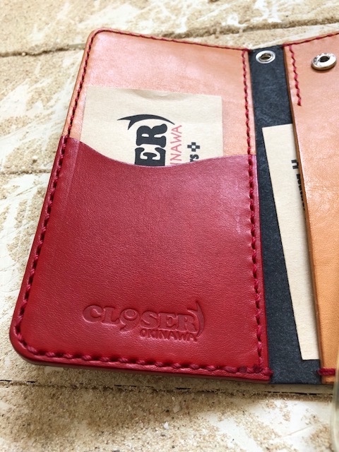 iPhone＆android　スマホケース　手帳型　ブラック×レッド　知花織　赤　（織物シリーズ）