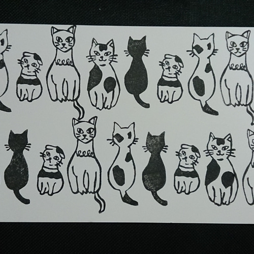 消しゴムはんこ※ネコちゃん※ 子猫のにけちゃん・消しゴムはんこ | iichi 日々の暮らしを