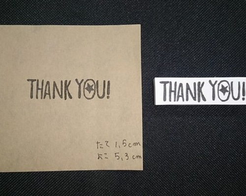 消しゴムはんこ☆Thank-you はんこ・スタンプ RIRI 通販 2010166