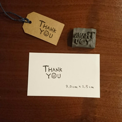 消しゴムはんこ   thank-you 2枚目の画像