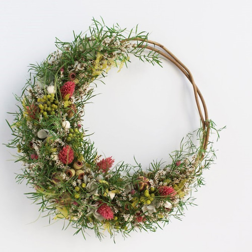 アスパラのクレセント＊グリーンリース リース akuu 通販