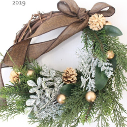 ＊Winter Wreath＊～ナチュラルラタン 冬リース～ 3枚目の画像