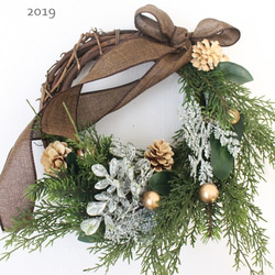 ＊Winter Wreath＊～ナチュラルラタン 冬リース～ 5枚目の画像