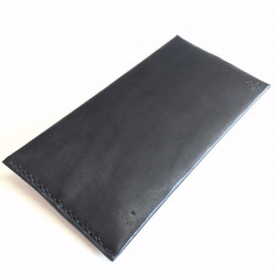 再販あり　革でできた封筒　　革：黒 3枚目の画像
