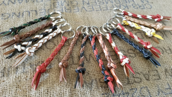 ☆オーダー☆革ひものキーホルダーmini キーホルダー M's craft