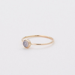 [14金] Elizabeth Ring - blue Chalcedony 1枚目の画像