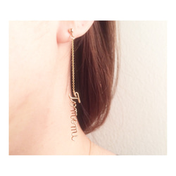 lettered earring 1枚目の画像