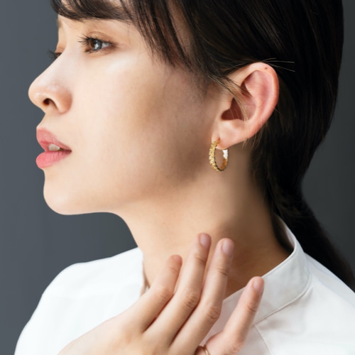 定番 GIGI HISPANIA 月桂樹 K18 フープピアス 125,400円 JEWELRY COLLECTION -PICK UP 6 BRANDS-｜ESTNATION ONLINE