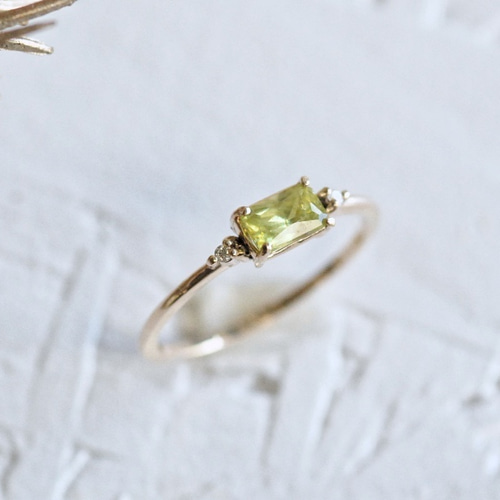 スフェーン カラーストーンリング【1点限定】 指輪・リング ダブル