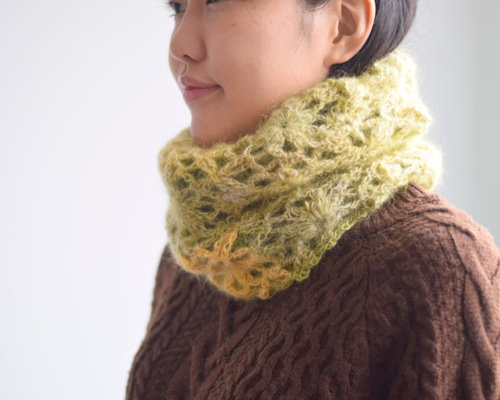 ○ブルー グラデーション ネックウォーマー○n2-79 ○ブルー グラデーション ネックウォーマー○n2-79