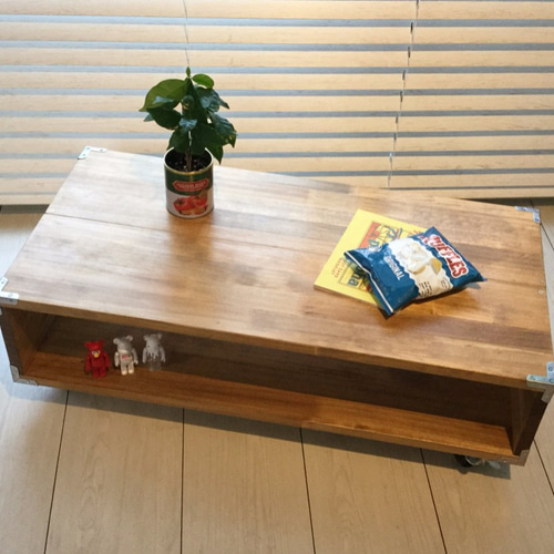 キャスター脚のローテーブル ローテーブル・リビングテーブル cobutaro