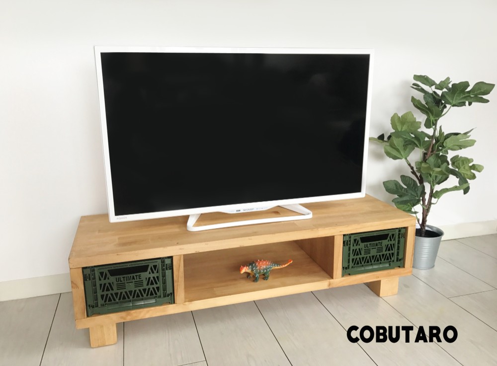 シンプル木製テレビ台
