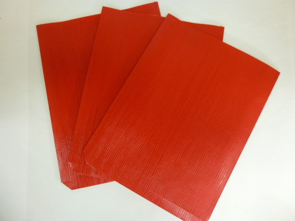 【國內免費送貨】Hako Paper Bottom Wrapping bag紅色閃亮3片 第2張的照片
