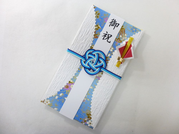 【送料無料】rw11リバーシブル紙と友禅和紙の祝儀袋　 1枚目の画像