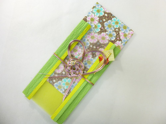 【送料無料】リバーシブル紙と友禅和紙の祝儀袋　 3枚目の画像