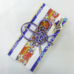 【送料無料】リバーシブル紙と友禅和紙の祝儀袋　 2枚目の画像