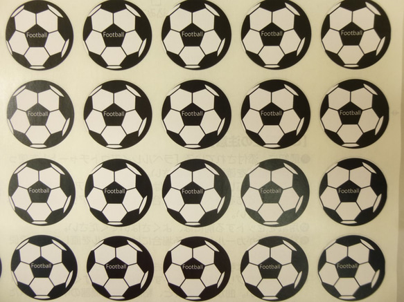 [日本免費送貨] 48個足球貼紙 第1張的照片