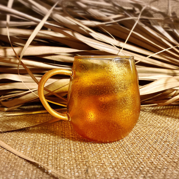 okinawan nature colors(amber)/ ビールジョッキ/耐熱マグカップ(1個)360ml 1枚目の画像