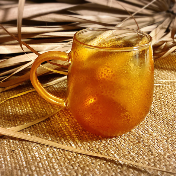 okinawan nature colors(amber)/ ビールジョッキ/耐熱マグカップ(1個)360ml 2枚目の画像