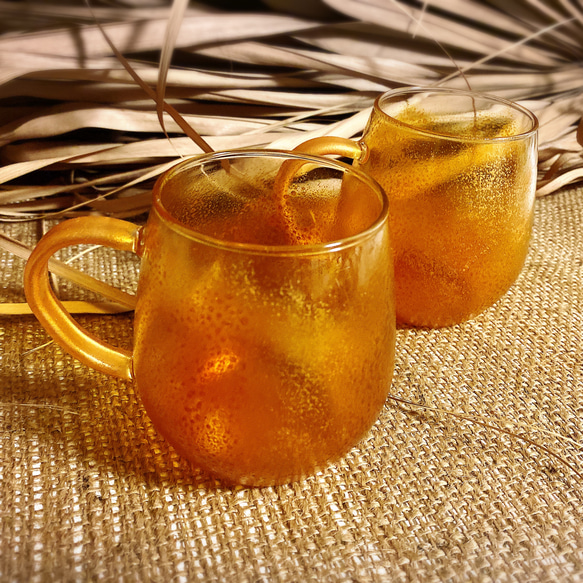 okinawan nature colors(amber)/ ビールジョッキ/耐熱マグカップ(1個)360ml 7枚目の画像