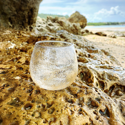 coral (white)/ゆらゆら揺れるグラス(1個) 2枚目の画像