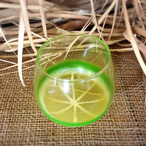fruits703 フルーツグラスシリーズ”Lime” /ゆらゆらグラス(1個) 3枚目の画像