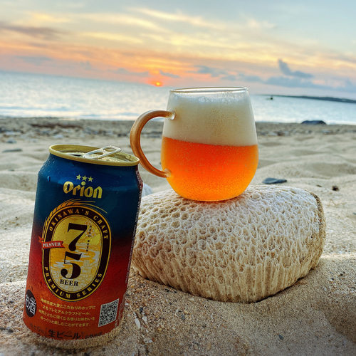 coral (white)/ビールジョッキ/耐熱マグカップ(1個)360ml グラス