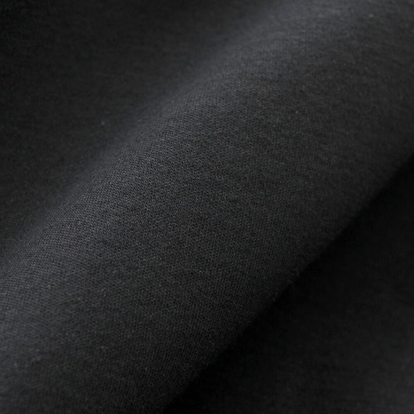スムースニット マキシ丈フレアスカート （ブラック）SK01. 6枚目の画像