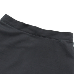 スムースニット マキシ丈フレアスカート （ブラック）SK01. 7枚目の画像