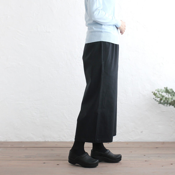 加厚棉寬褲寬鬆版高喬褲（黑色） 第4張的照片