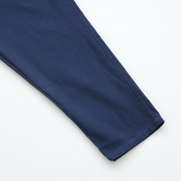 厚棉寬鬆錐形褲（海軍） 第10張的照片