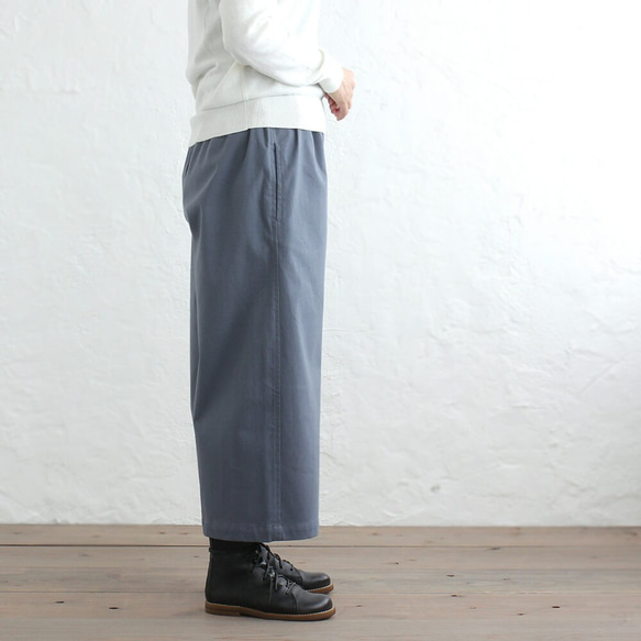 加厚棉質闊腿褲寬鬆版高喬褲（灰色） 第4張的照片