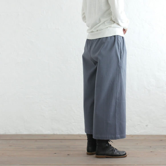 加厚棉質闊腿褲寬鬆版高喬褲（灰色） 第5張的照片