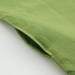 亞麻簡單上衣船領套衫（玻璃綠色） 第9張的照片