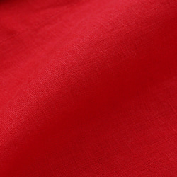 亞麻簡單束腰船領套頭衫（紅色） 第5張的照片