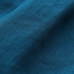 亞麻褶皺裙（深藍色/深綠松石色）SK04。 第6張的照片