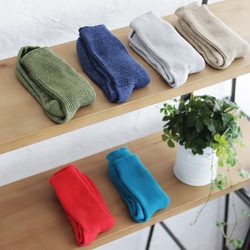 再生棉薄羅紋襪 23-25 厘米（卡其色）。 第8張的照片