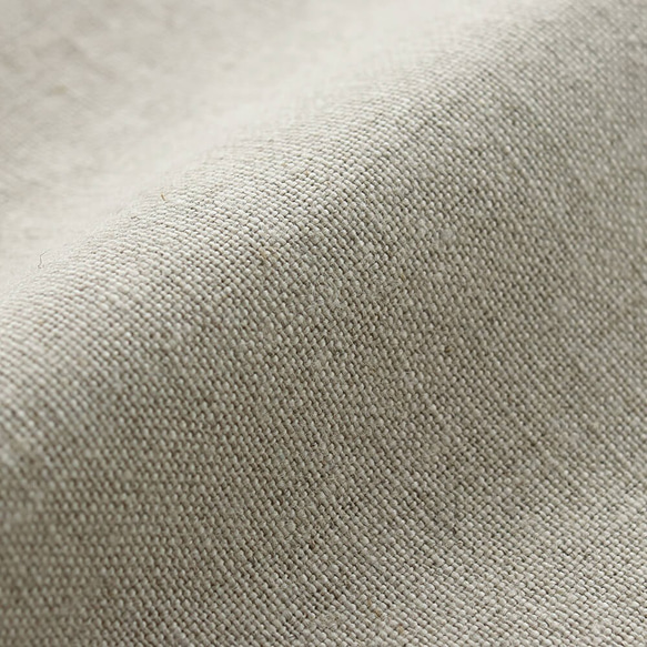 リネン テーラードカラー ショップコート 羽織り （ナチュラルベージュ） CO04. 7枚目の画像