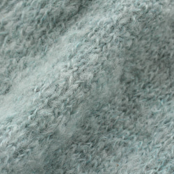 《限定1》ふんわり手編みモヘア風ニット ウール混紡 羽織りカーディガン （ミントグリーン） 8枚目の画像