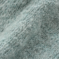 Nyaoko 128 專屬的柔軟手工編織馬海毛風格針織羊毛混紡外罩開衫（薄荷綠） 第8張的照片