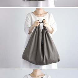 Alin Azuma Bag L 64cm Linen Azuma Bag Large Size with Gusset（海軍藍 第6張的照片